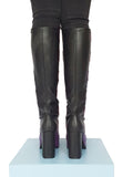 Puzzle Boots knee high - back view